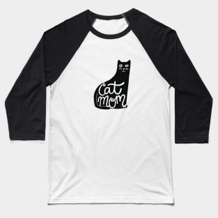 Cat Mom Baseball T-Shirt